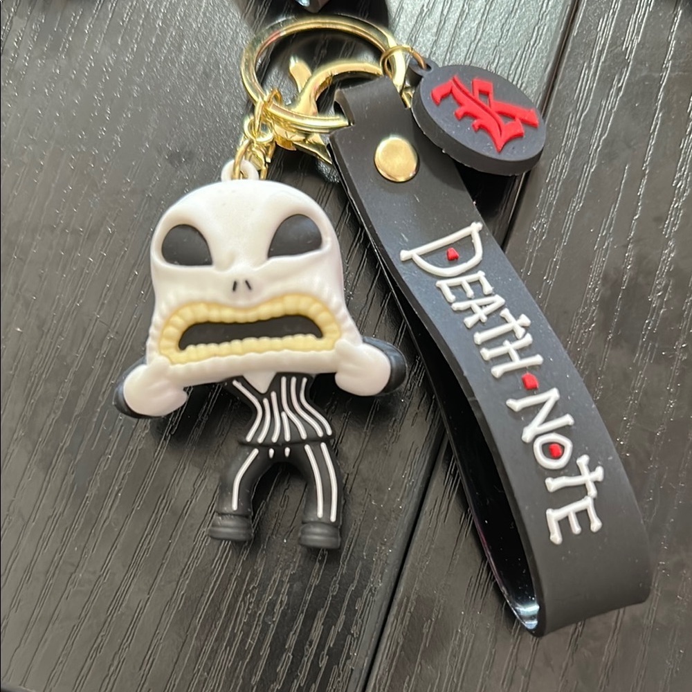 Disney Death note nightmare before Christmas scary Jack silicone keychain